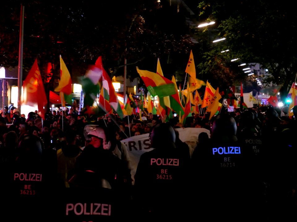 Rojava solidarity demonstration Berlin 2019-10-10 47
