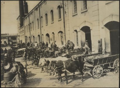 Roemenië onder Duitsch beheer. Expeditie-plaats van een Duitsche Bierbrouwerij t, Bestanddeelnr 158-1715