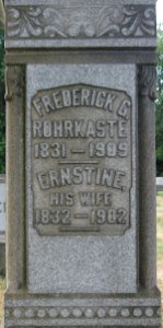 Rohrkaste monument, St. Paul’s Cemetery, Mount Oliver, 2020-08-21, inscription 01