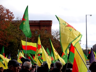 Rojava solidarity demonstration Berlin 2019-11-02 04