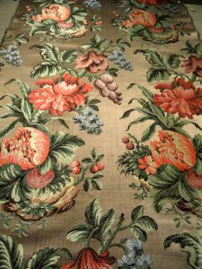 Rococo dress fabric, France or Italy, c. 1735, silk brocaded lampas - Patricia Harris Gallery of Textiles & Costume, Royal Ontario Museum - DSC09414 photo