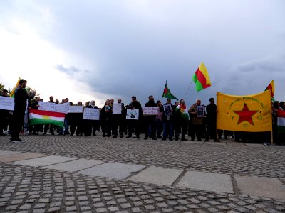 Rojava solidarity demonstration Platz der Republik Berlin 2019-10-10 29