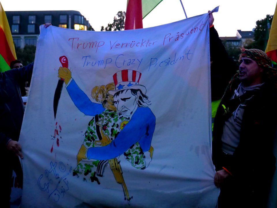 Rojava solidarity demonstration Berlin 2019-10-10 09