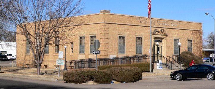 Rocky Ford, Colorado post office from SE 1
