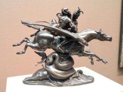 Roger and Angelica Mounted on the Hippogriff, modeled c. 1840, by Antoine-Louis Barye, bronze - Art Institute of Chicago - DSC09553 photo