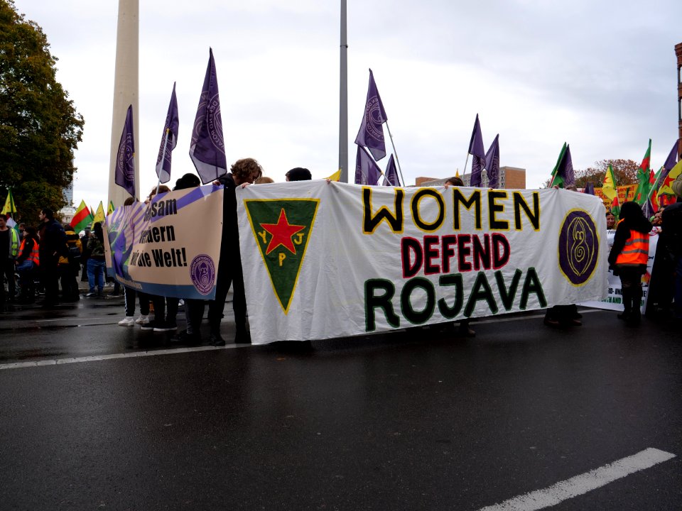 Rojava solidarity demonstration Berlin 2019-11-02 16