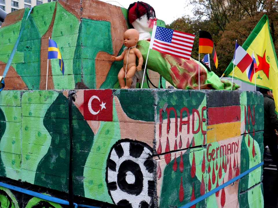 Rojava solidarity demonstration Berlin 2019-11-02 21