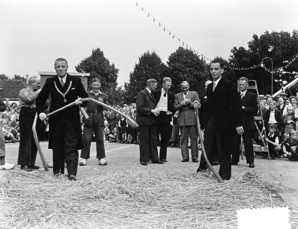 Roggefeest in Raalte. Sallands oogtfeest 'Stöppelhaene in Raalte, Bestanddeelnr 904-7264