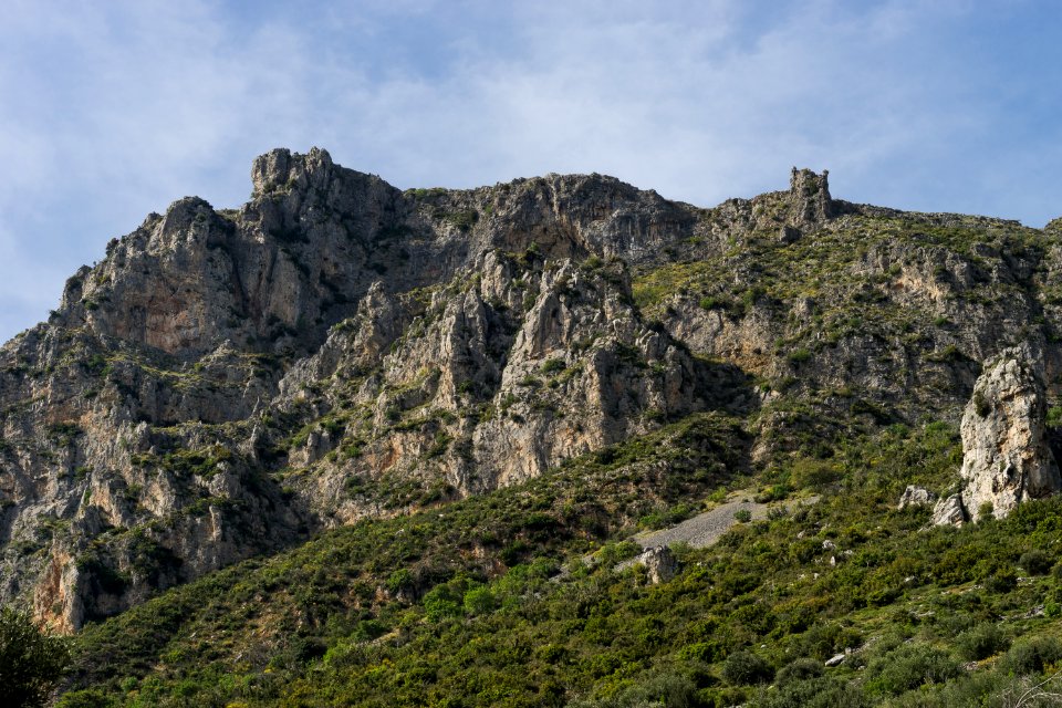 Rocky mountains Euboea Greece