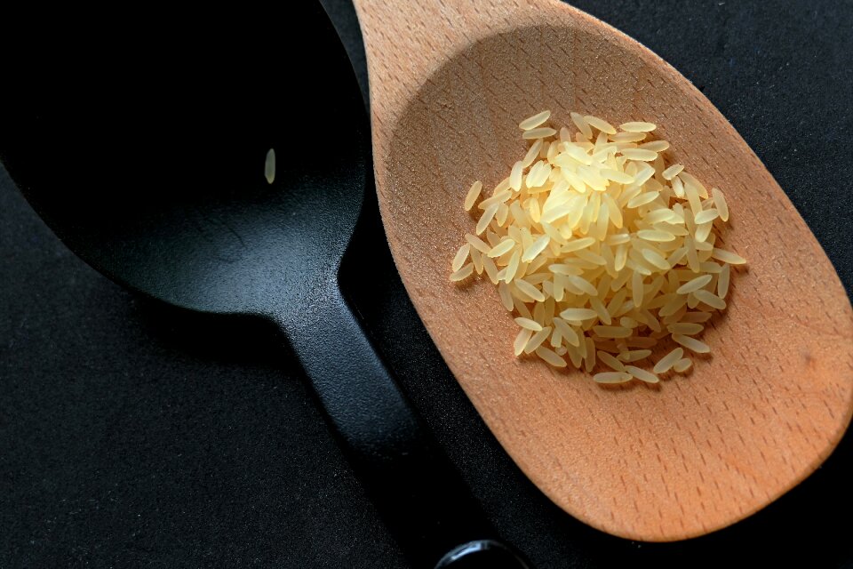 Eat food rice dish