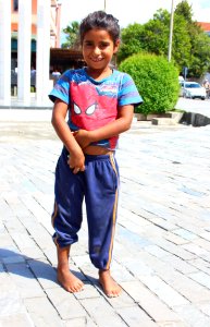Romakind in Shkodra Albanien