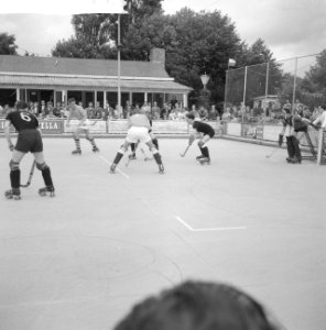 Rolhockey Nederland tegen Belgie 3-0 Spelmoment, Bestanddeelnr 912-7613
