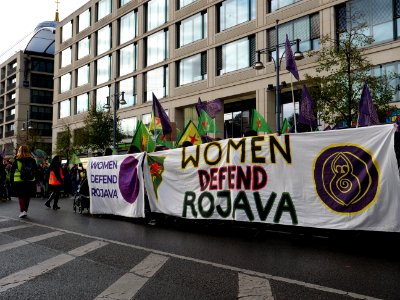 Rojava solidarity demonstration Berlin 2019-11-02 32