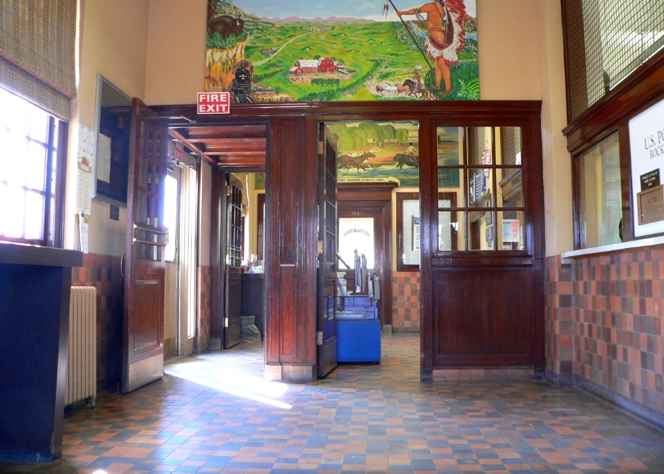 Rocky Ford, Colorado post office interior 1