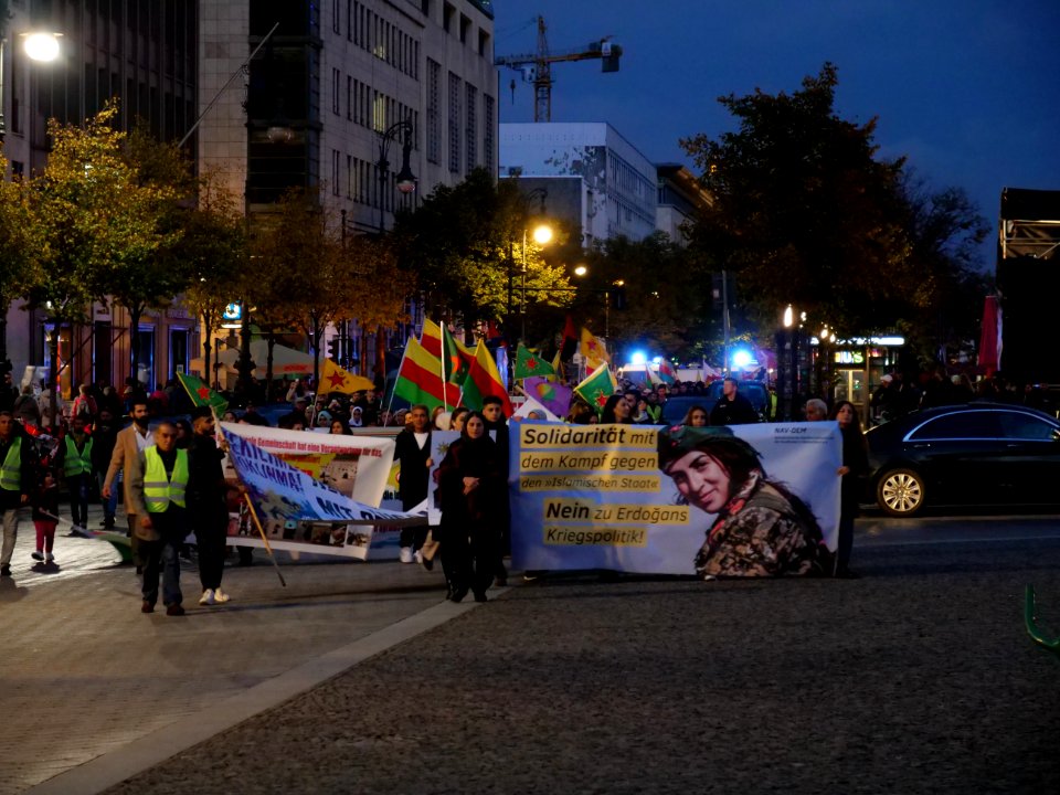 Rojava solidarity demonstration Berlin 2019-10-08 36
