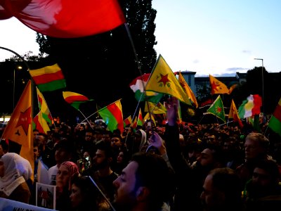 Rojava solidarity demonstration Berlin 2019-10-10 16