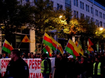 Rojava solidarity demonstration Berlin 2019-10-08 32