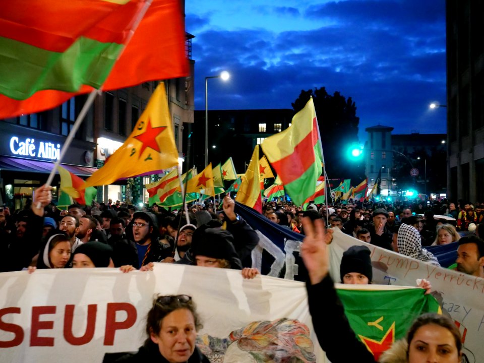 Rojava solidarity demonstration Berlin 2019-10-10 25