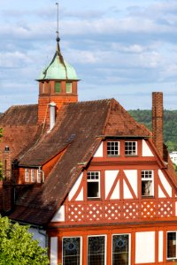 Roigelhaus in Tübingen vom Schloss aus gesehen