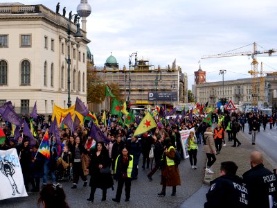 Rojava solidarity demonstration Berlin 2019-11-02 52