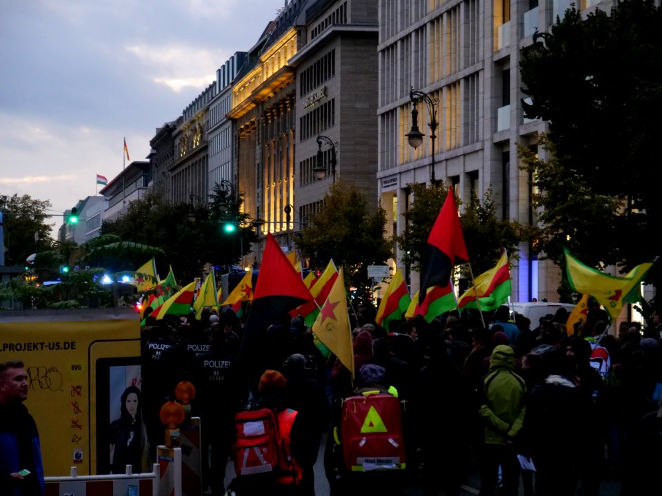 Rojava solidarity demonstration Berlin 2019-10-08 31