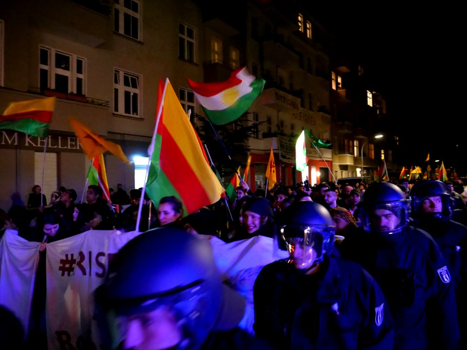 Rojava solidarity demonstration Berlin 2019-10-10 36