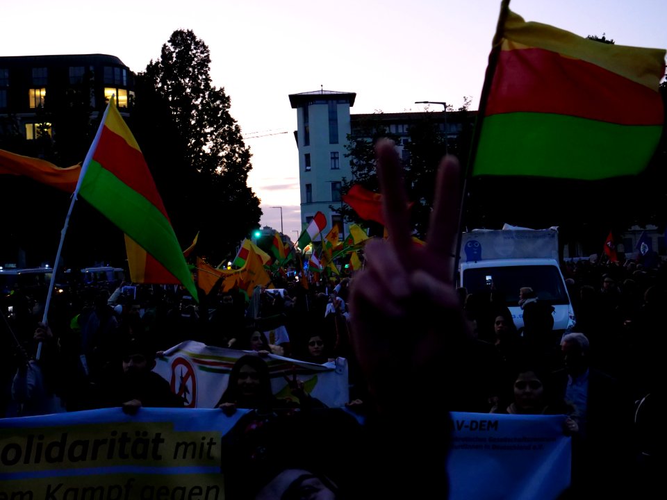 Rojava solidarity demonstration Berlin 2019-10-10 06
