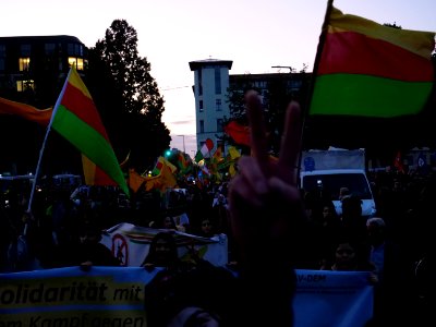 Rojava solidarity demonstration Berlin 2019-10-10 06