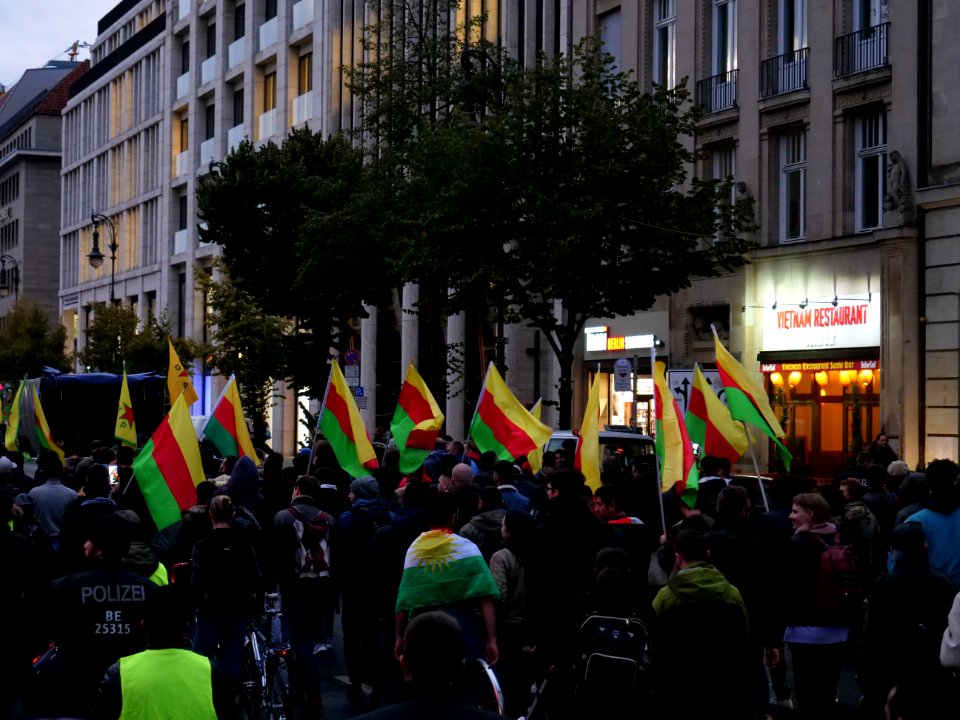 Rojava solidarity demonstration Berlin 2019-10-08 29