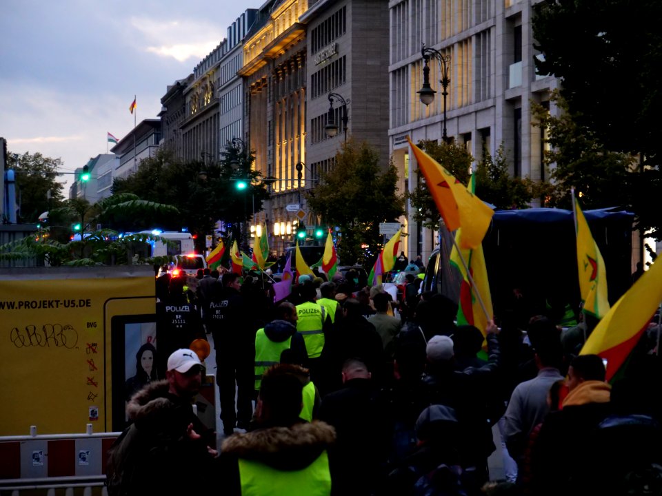 Rojava solidarity demonstration Berlin 2019-10-08 27