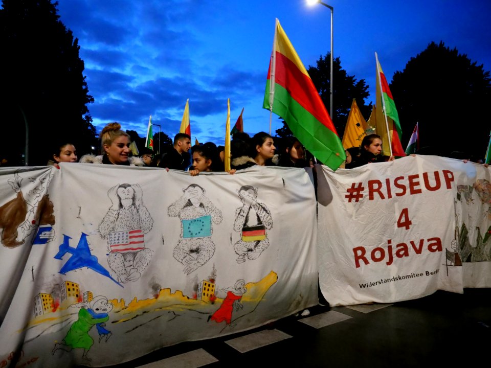 Rojava solidarity demonstration Berlin 2019-10-10 20