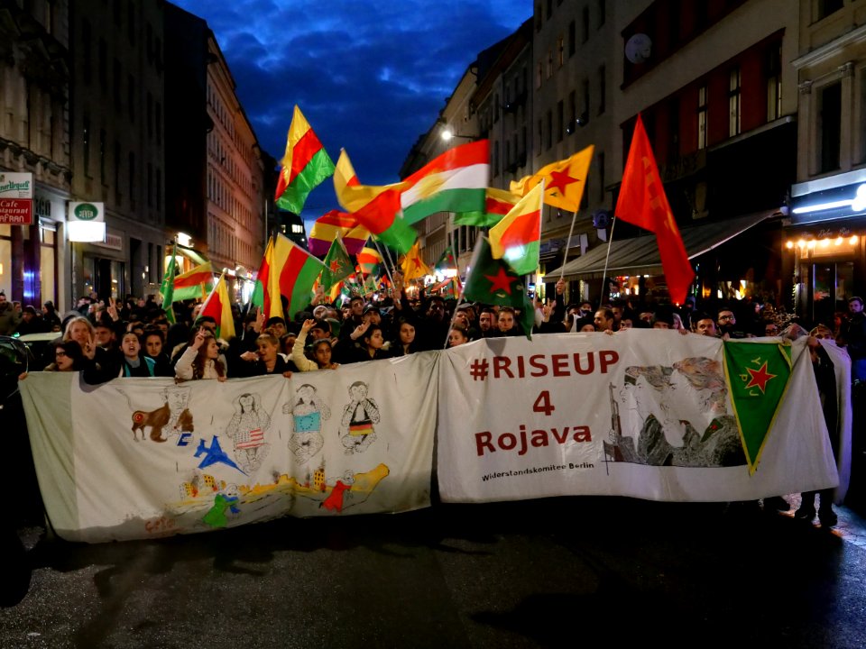 Rojava solidarity demonstration Berlin 2019-10-10 27