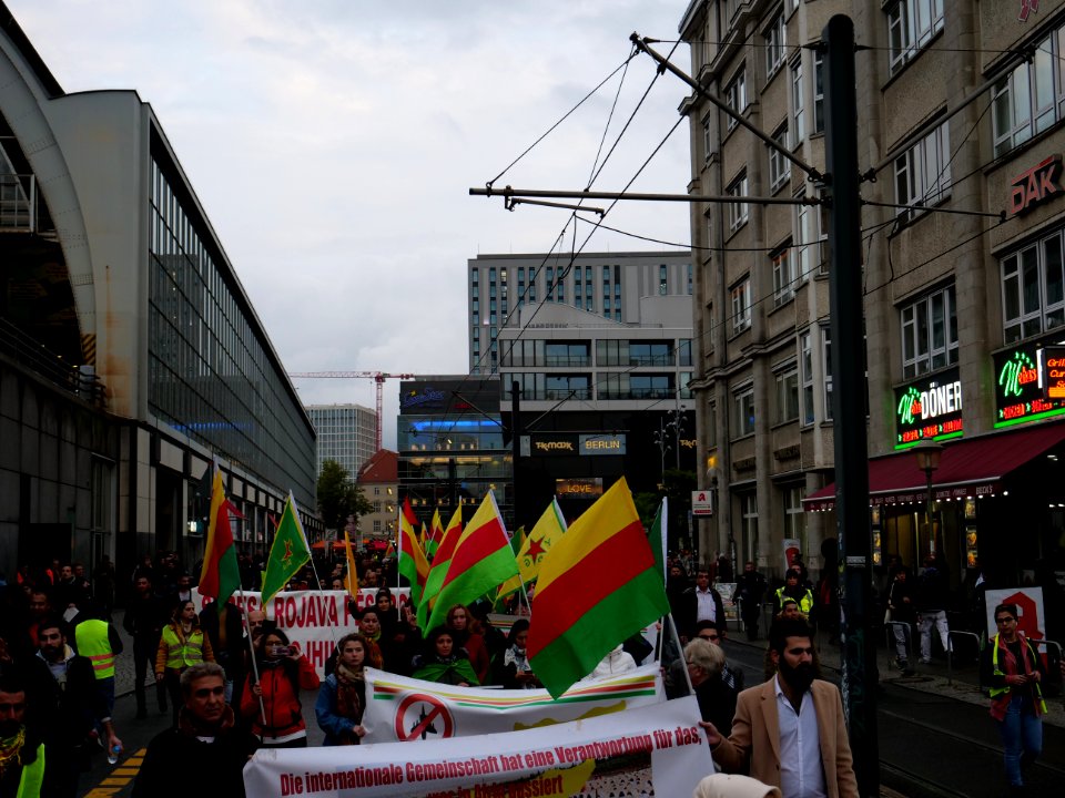 Rojava solidarity demonstration Berlin 2019-10-08 13