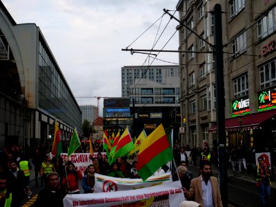 Rojava solidarity demonstration Berlin 2019-10-08 13