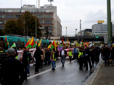 Rojava solidarity demonstration Berlin 2019-10-08 17