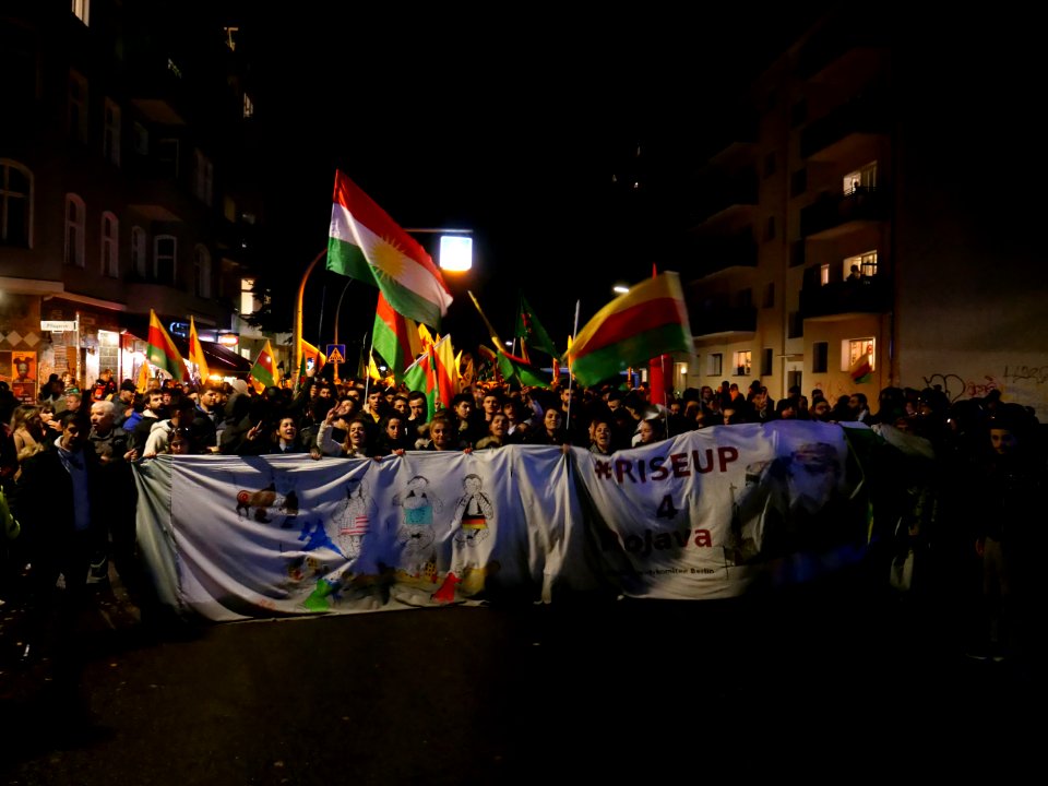 Rojava solidarity demonstration Berlin 2019-10-10 35