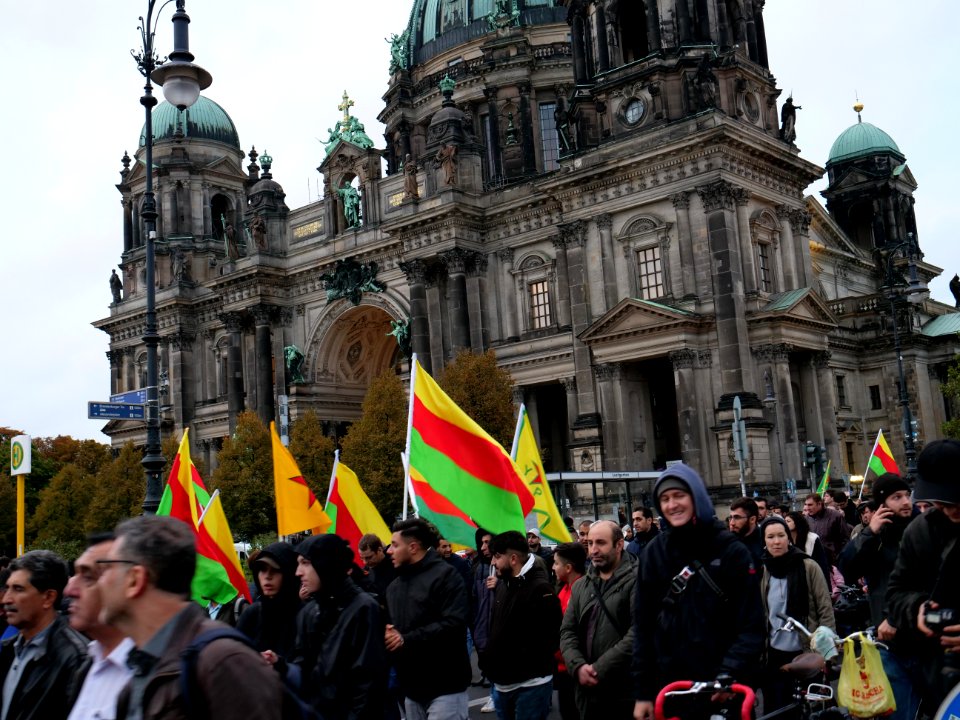 Rojava solidarity demonstration Berlin 2019-10-08 20