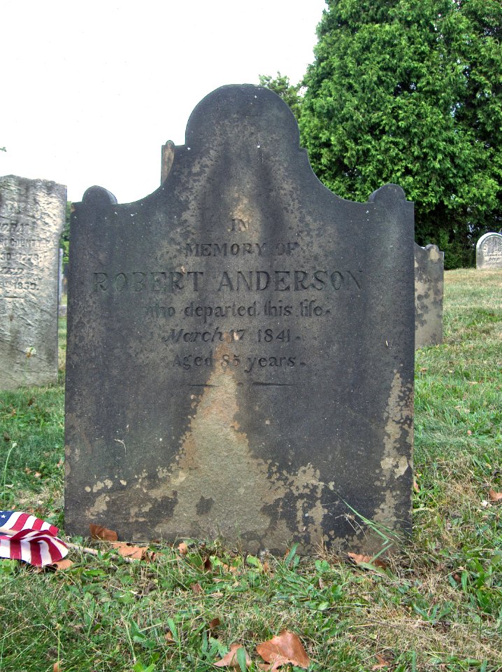Robert Anderson Tombstone, Hiland Cemetery, 2015-08-17, 01