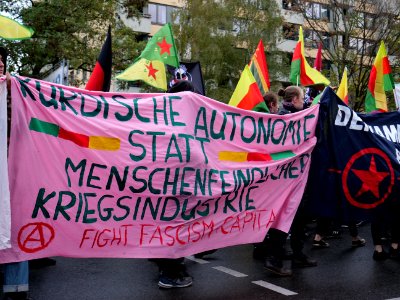 Rojava solidarity demonstration Berlin 2019-11-02 85
