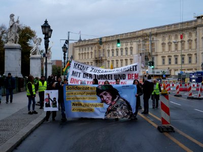 Rojava solidarity demonstration Berlin 2019-10-08 22