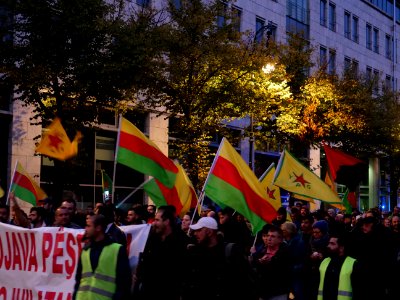 Rojava solidarity demonstration Berlin 2019-10-08 33