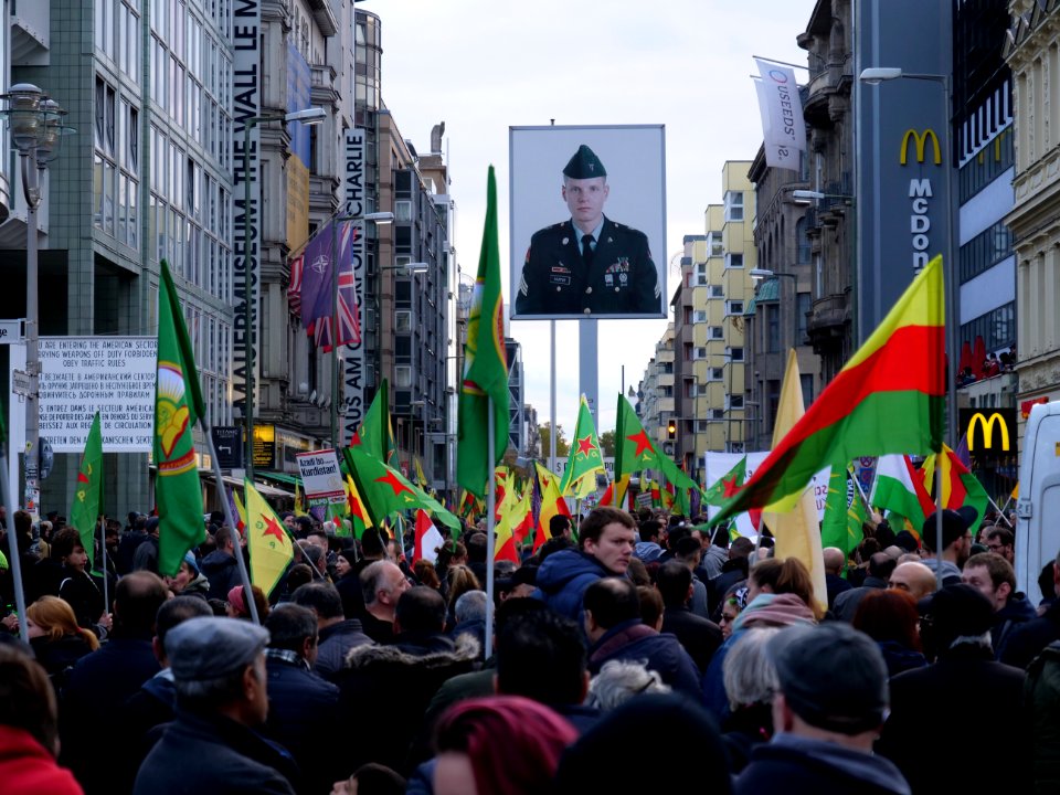 Rojava solidarity demonstration Berlin 2019-11-02 82