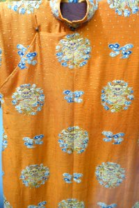 Robe of crown prince, replica of 19th century, embroidered cloth - Museum of Vietnamese History - Ho Chi Minh City - DSC05944