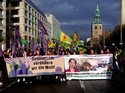 Rojava solidarity demonstration Berlin 2019-11-02 41