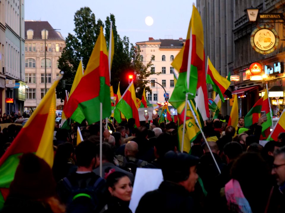 Rojava solidarity demonstration Berlin 2019-10-10 04