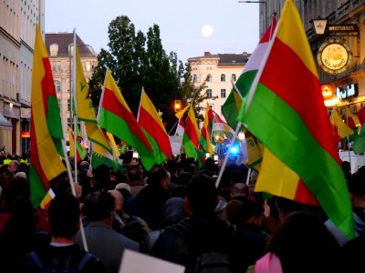 Rojava solidarity demonstration Berlin 2019-10-10 03