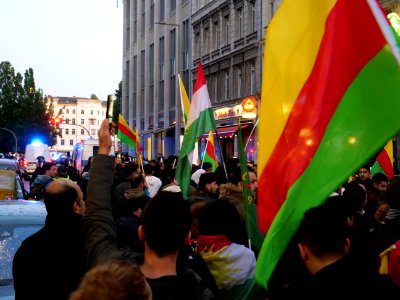 Rojava solidarity demonstration Berlin 2019-10-10 02