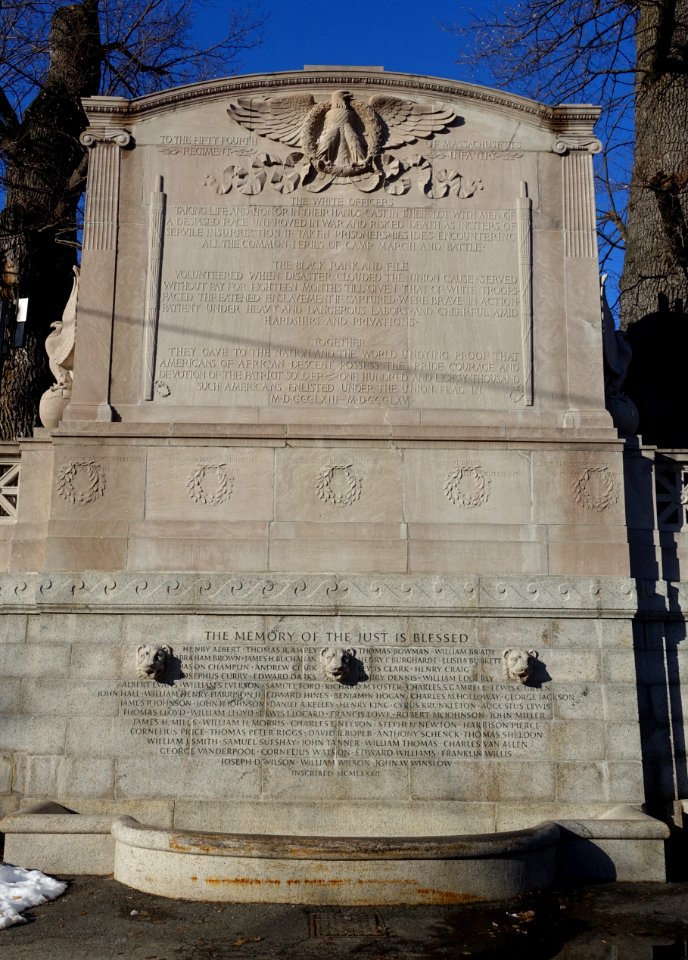 Robert Gould Shaw Memorial (back) - Boston, MA - DSC02275