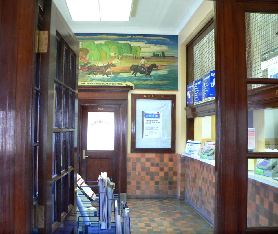 Rocky Ford, Colorado post office interior 2