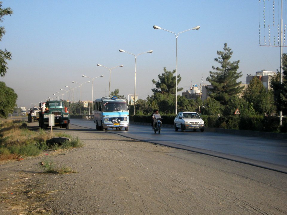 Road 44 East of Iran - through city of Nishapur - Morning 03